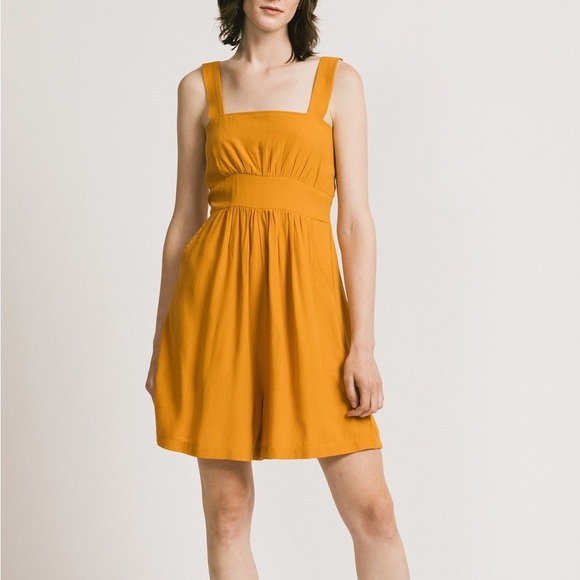NWT - Allison Wonderland Amalfi Romper - Saffron - Picture 2 of 4